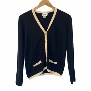 Newman Marcus black cashmere cardigan sweater